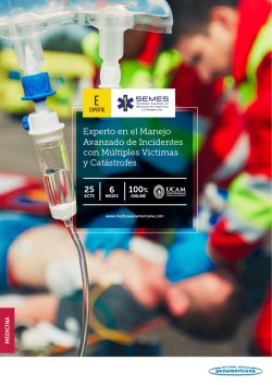Imagen de la Obra: Experto Universitario en el Manejo Avanzado de Incidentes con Múltiples Víctimas y Catástrofes para Médicos Experto Universitario en el Manejo Avanzado de Incidentes con Múltiples Víctimas y Catástrofes para Médicos