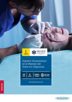 Imagen de la Obra: Experto Universitario en el Manejo del Dolor en Urgencias Experto Universitario en el Manejo del Dolor en Urgencias