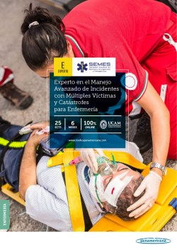 Imagen de la Obra: Experto Universitario en el Manejo Avanzado de Incidentes con Múltiples Víctimas y Catástrofes para Enfermería Experto Universitario en el Manejo Avanzado de Incidentes con Múltiples Víctimas y Catástrofes para Enfermería